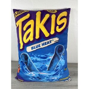 Takis Blue Heat Snack Bag Plush Pillow Blue Purple Novelty Decor 21x17